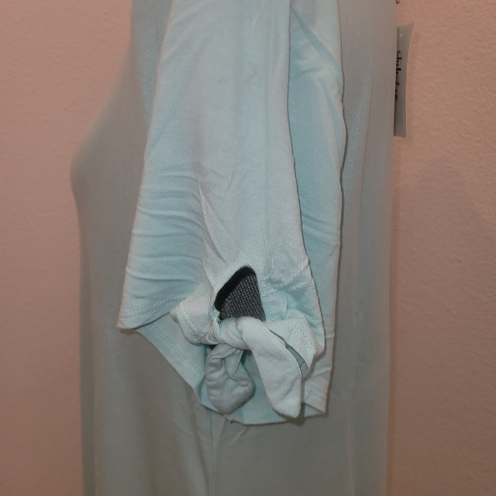 Style & Co. Soft Teal Shift Dress w/ Pockets - Picture 3 of 6